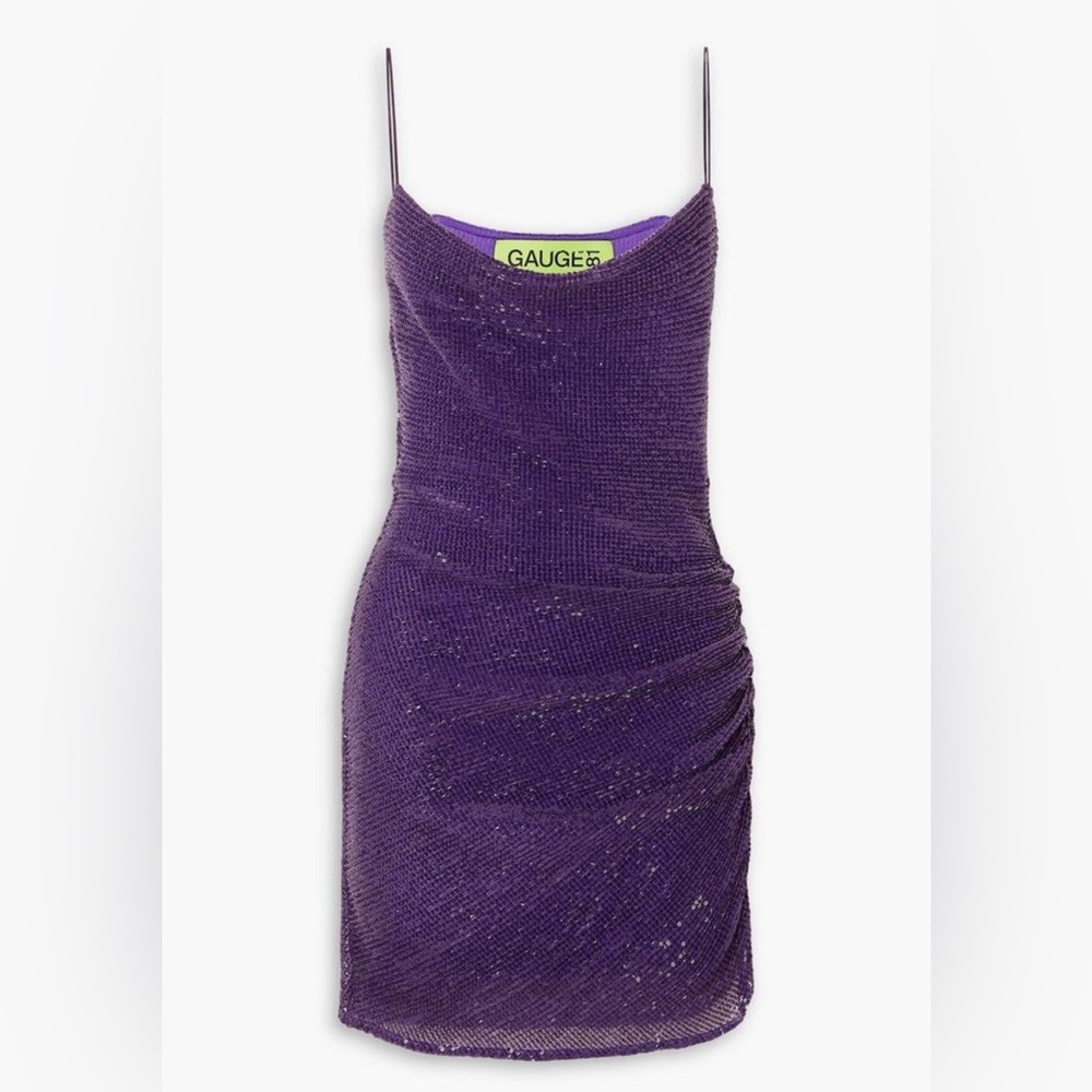 Gauge81 Deep Purple Mini Dress